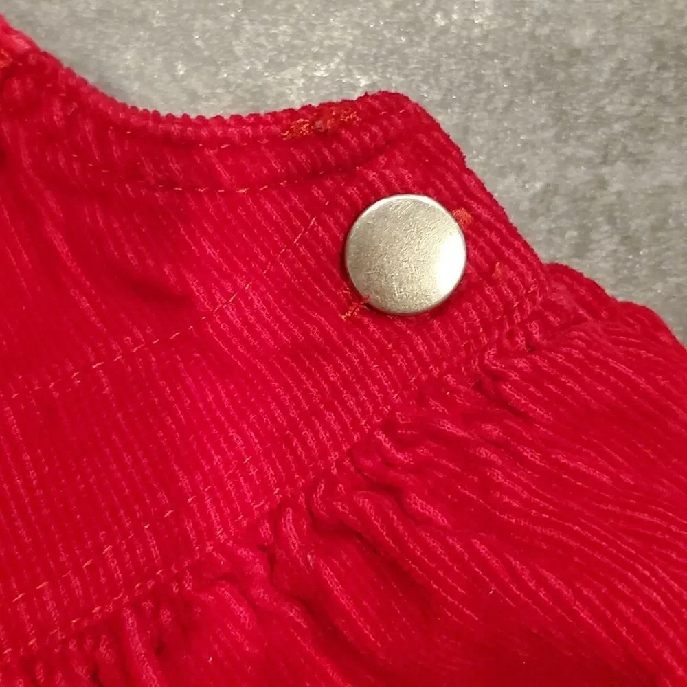 Vintage Samara 2T Corduroy overall dress